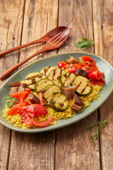 Vegetable antipasti with couscous