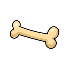 Illustration Vector Graphic Cartoon of a Human Bone