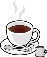 色々なコーヒーのイラストセット