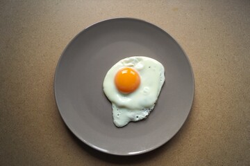 fried eggs in a frying pan