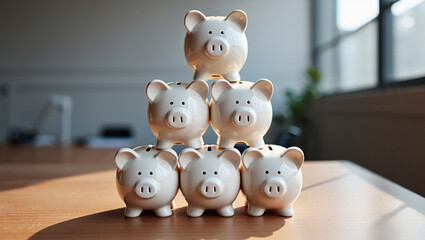 Financial Growth and Investment Concept with Money, Currency Notes and Business Planning