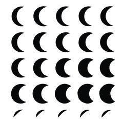 Celestial Cycle Visualizing Lunar Phases From Crescent to Full Moon