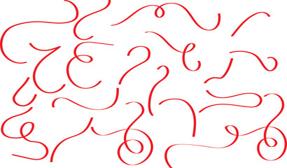 Hand drawn doodle elements, abstract symbols, and decorative calligraphic line art perfect for design, art , borders and illustration