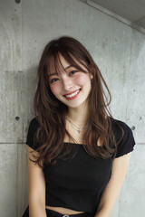 Fototapeta premium ロングヘア レイヤー