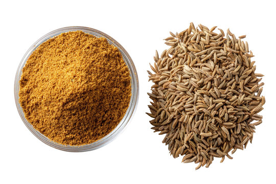 Ground cumin and whole cumin seeds