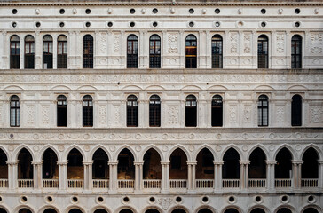 Courtyard of the Doge's Palace in Venice, Italy.