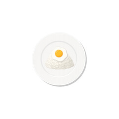 egg on a white background