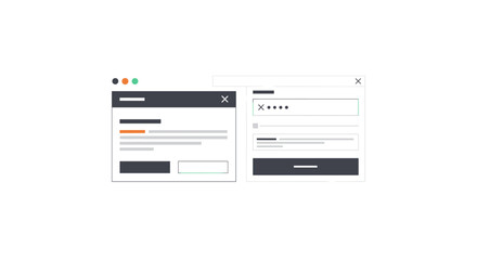 A Minimalist Interface Design Depicts Login Form And Data Input Fields In A Clean And Modern Digital Layout, Suitable For Web And Application Design Concepts.