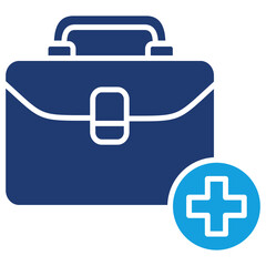 Fototapeta premium Medical Flat Blue Icon