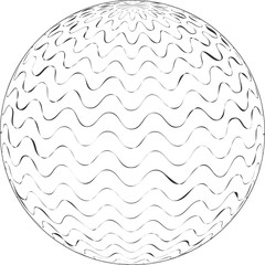 Wireframe Globe Grid