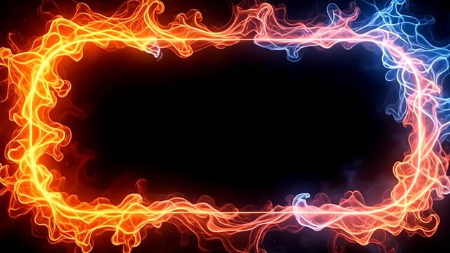 radiant ferociously along amp thoroughgoing inglorious canvas, the ardent plasm moulding shot shine heatwaves dance with productive colors of gold and glacial blue, spell gossamer tendril