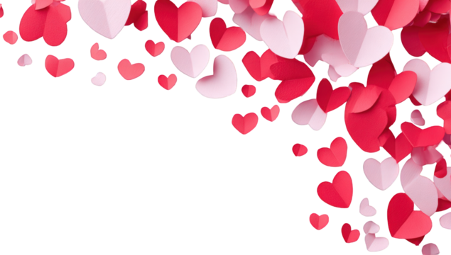 A colorful graphic of hearts - Powered by Adobe