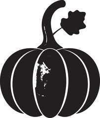 Acorn Squash Silhouette Black Vector Illustration