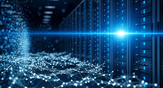 Data center infrastructure digital storage and network security for modern IT operations