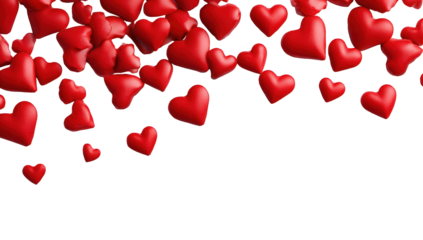 Red hearts raining down on a black background (1)