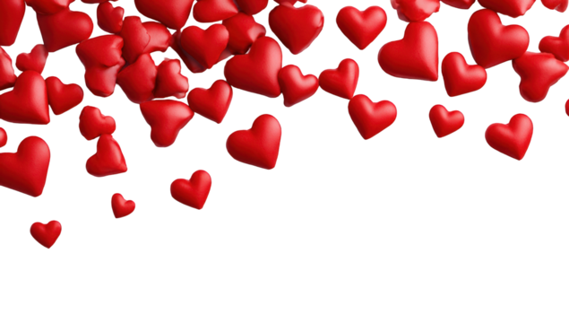 Red hearts raining down on a black background (1)