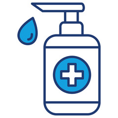 Obraz premium Sanitizer Blue Icon