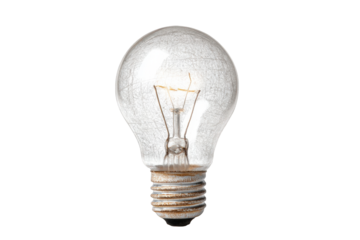 Illuminated lightbulb against black background (2)