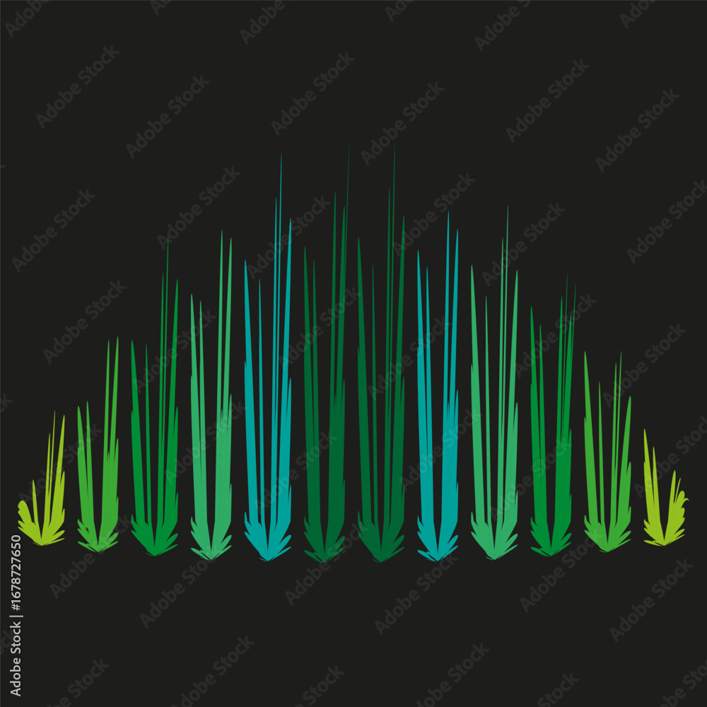 Aufkleber abstract dynamic lines. gradient color illustration. vertical flow ornament. vector motion design.