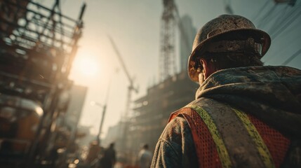 A Wide Environmental Portrait of a Construction Site