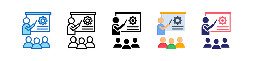 Training Multiple Style Icon Set Collection. 