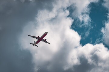 Aviation Concept with Commercial Jet Airliner in Midair
