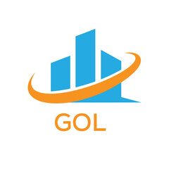 GOL Real Estate Company logo. GOL Modern Building Company logo design for entrepreneur and business. GOL best icon Business Branding.  © Farida