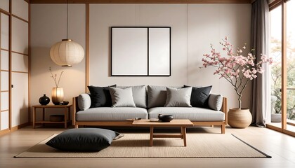 Modern Japanese living room design