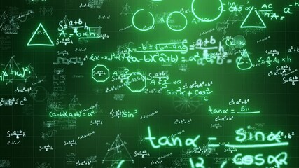 Background of scientific research and mathematical equations - Powered by Adobe