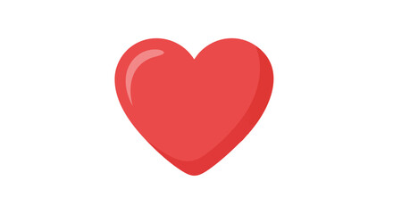 Radiant Red Heart Symbol for Love, Valentine's Day and Healthcare concepts, symbol of life and passion represented by a digital red heart shape