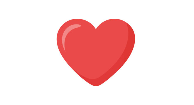 Radiant Red Heart Symbol for Love, Valentine's Day and Healthcare concepts, symbol of life and passion represented by a digital red heart shape - Powered by Adobe