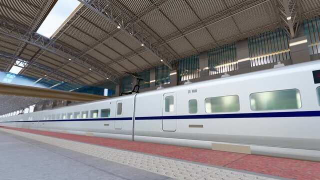 City high-speed rail enters the station