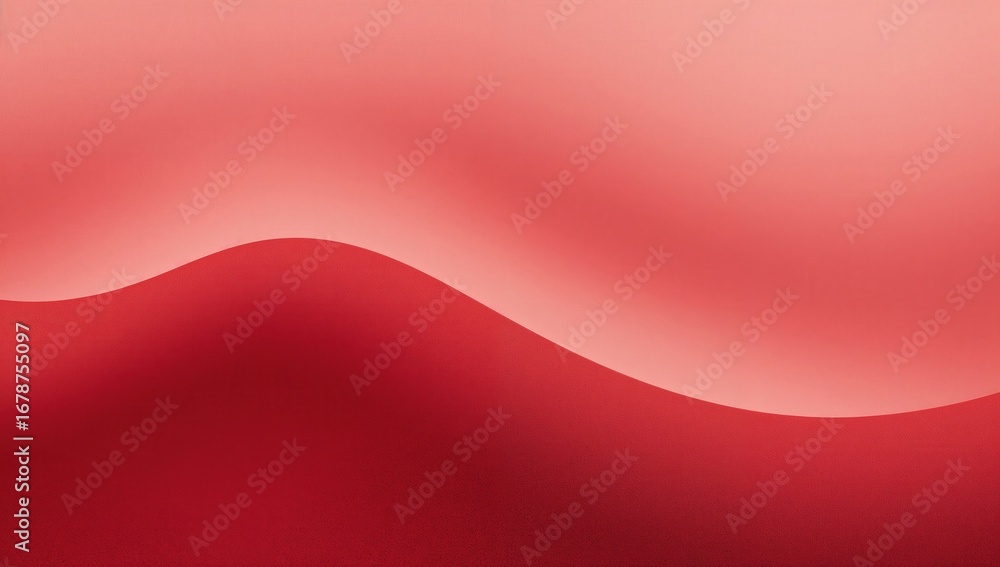 Poster abstract waves of red and pink hues creating a gentle, flowing texture in a soft layered composition