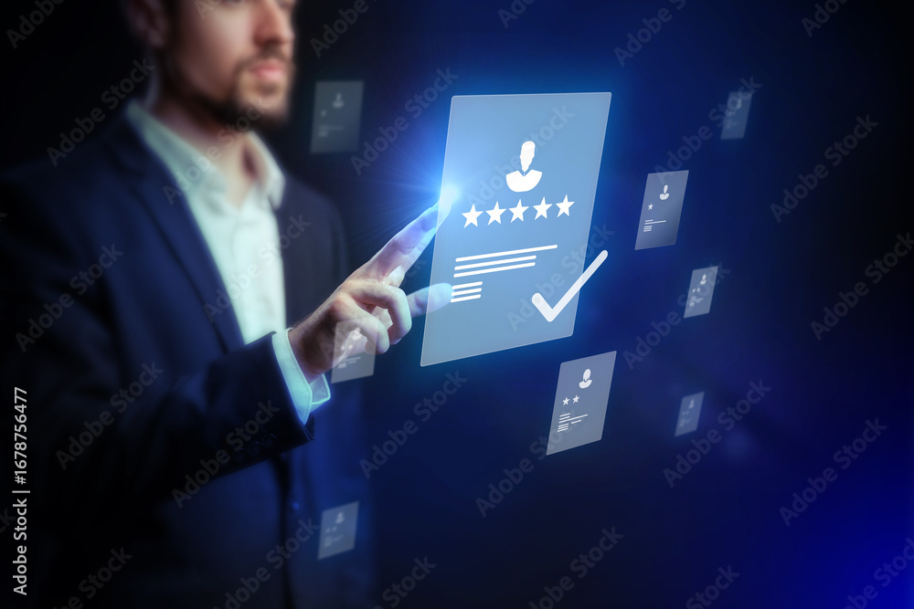 Poster digital evaluation of user feedback in a modern business environment during evening hours