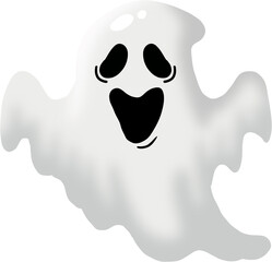 Cute and Spooky Happy Halloween Ghost
