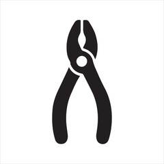  pliers silhouette vector icon