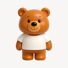 Fototapeta premium Cute cartoon teddy bear illustration.