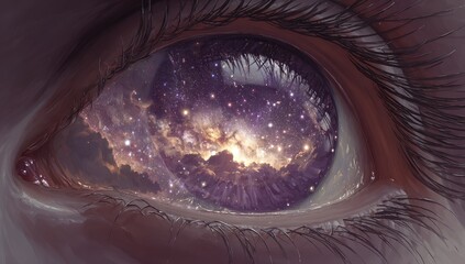 Cosmic eye, nebula within