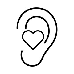 Listening with empathy icon for therapy visuals