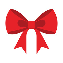 a-vibrant-red-satin-ribbon-tied-into-a-perfect-bow silhouette vector design .eps