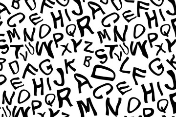 Colorful Alphabet Background, Playful Letters Pattern Background