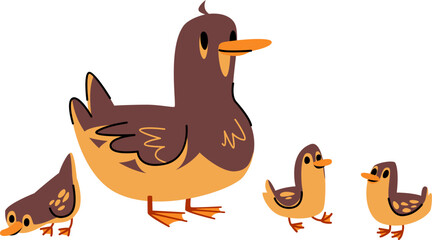 Duck with Ducklings