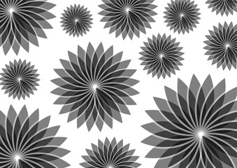 Pink Floral Background, Vibrant Daisy Style Pattern Background