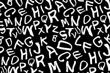 Colorful Alphabet Background, Playful Letters Pattern Background