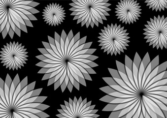 Pink Floral Background, Vibrant Daisy Style Pattern Background