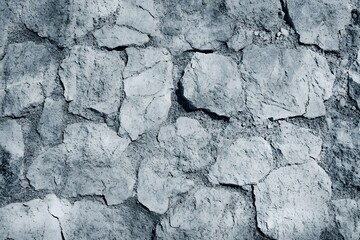 Obraz premium Cracked Stone Wall Texture Background Grey Weathered Rock Surface