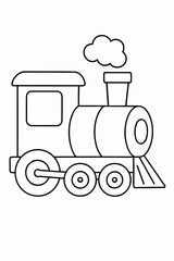 Coloring pages for children and adults, coloring pages of trains.