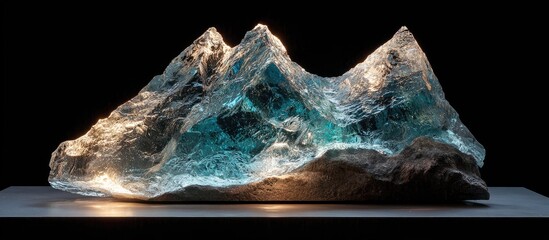 Translucent Mountain Sculpture