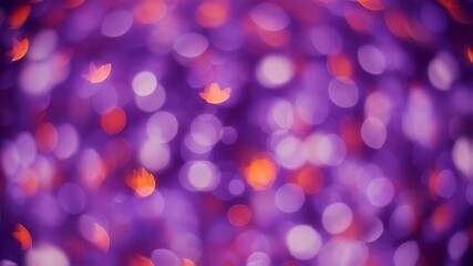 Vibrant bokeh lights in purple violet hues create a festive background, ideal for holiday themes, enhancing the atmosphere of joy and celebration during Christmas and New Year festivities	 - Powered by Adobe