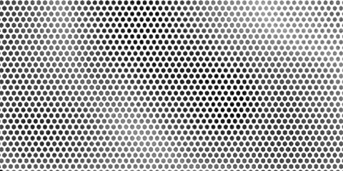 Honeycomb pattern with hexagon mesh. Texture bee comb grid. Flat vector illustration isolated on white background.